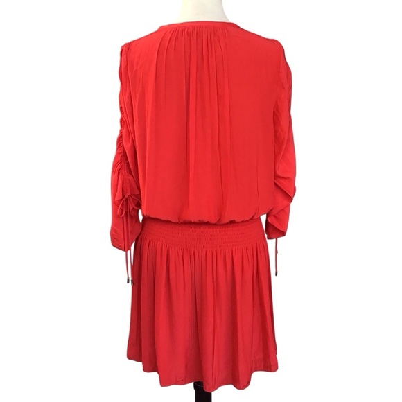 Ramy Brook Lili Tunic Mini Dress Bright Red Size Large - Picture 11 of 14